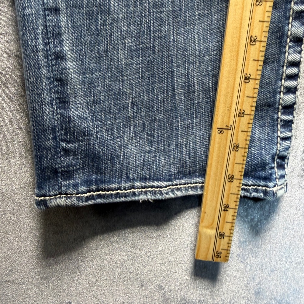 BKE Jake Jeans Mens 36R Blue Cotton Blend Straight Leg Mid Rise Light Wash Denim - Picture 7 of 12